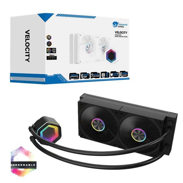Powercool Velocity 240mm Watercooler Black